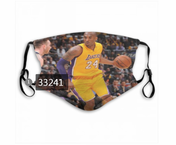 2021 NBA Los Angeles Lakers #24 kobe bryant 33241 Dust mask with filter